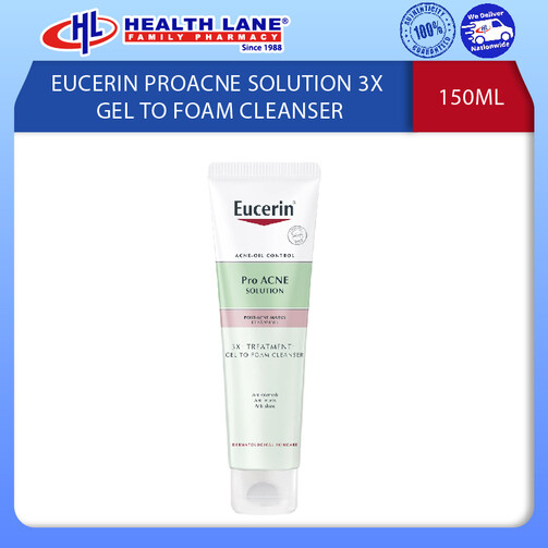 EUCERIN PROJERAWAT SOLUTION 3X GEL TO BERBUIH PENCUCI 150ML