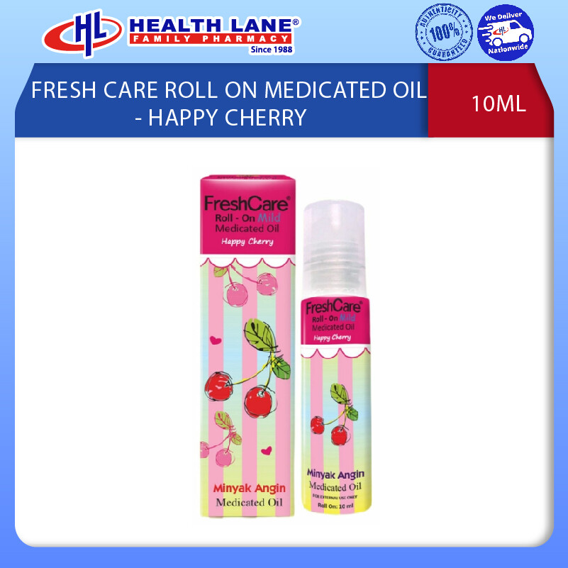 FRESH CARE ROLL ON MEDICATED OIL - HAPPY CHERRY    