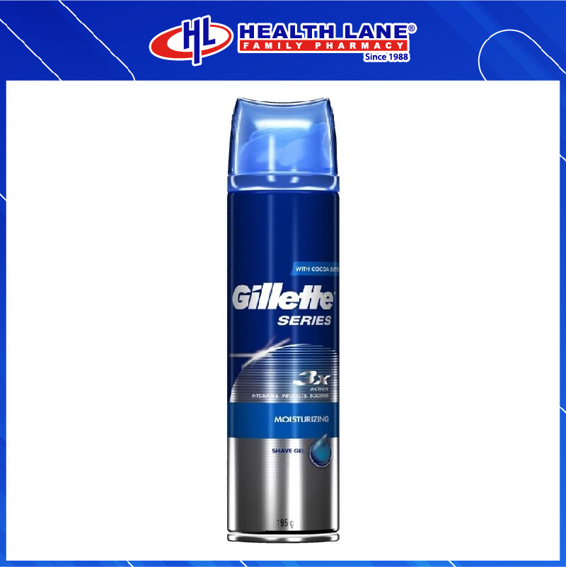 GILLETTE SERIES SHAVING GEL (MOIST) - 195G
