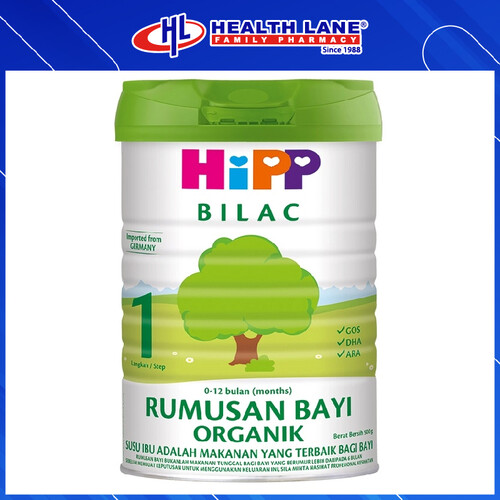 HIPP BILAC RUMUSAN BABY ORGANIK STEP 1 (0-12 MTH) 900G