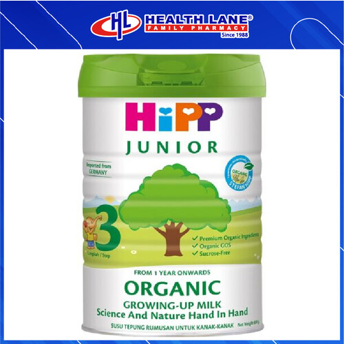 HIPP JUNIOR ORGANIC GROWING UP MILK STEP 3 (1-3 YEARS) 800G