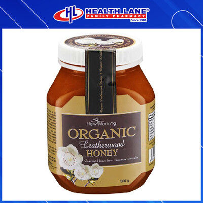 NEW MORNING PREM.ORG LEATHERWOOD HONEY 500G