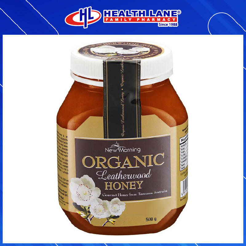NEW MORNING PREM.ORG LEATHERWOOD HONEY 500G