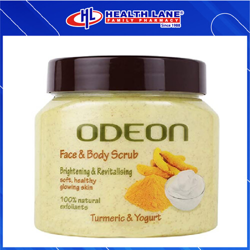 ODEON FACE & BODY SCRUB - TURMERIC & YOGURT (300ML)