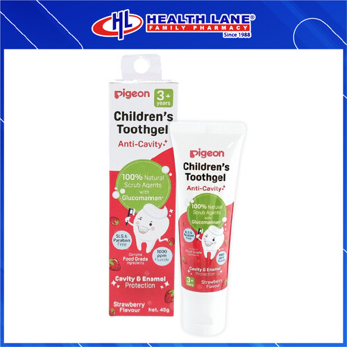 PIGEON KID TOOTHGEL ANTI CAVITY STRAWBERRY 45G