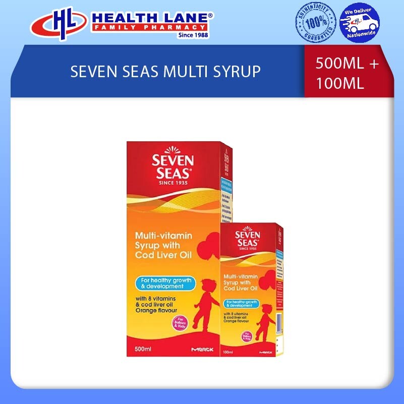 SEVEN SEAS MULTIVITAMIN SIRAP DENGAN COD LIVER MINYAK (500ML+100ML)
