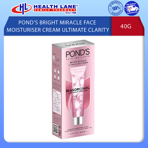 POND’S BRIGHT MIRACLE FACE MOISTURISING CREAM ULTIMATE CLARITY 40G