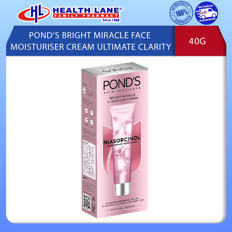 POND’S BRIGHT MIRACLE FACE MOISTURISER CREAM ULTIMATE CLARITY 40G