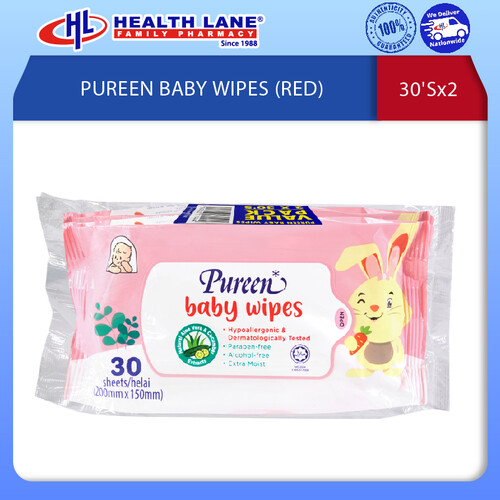 PUREEN BABY WET TISSUE (RED) 30'Sx2