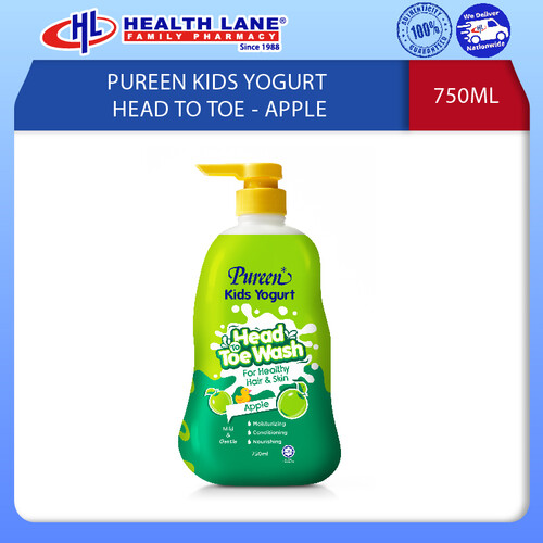PUREENKIDS YOGURT HEAD TO TOE 750ML- APPLE