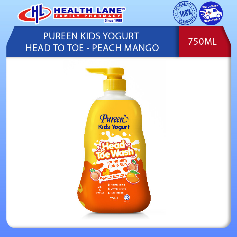 PUREEN KIDS YOGURT HEAD TO TOE 750ML- P/MANGO