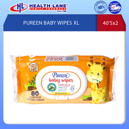 PUREEN BABY WET TISSUE XL 40'Sx2