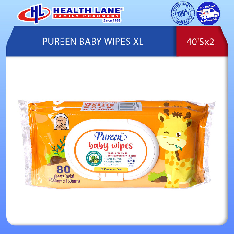 PUREEN BAYI TISSUE LEMBAP XL 40'Sx2