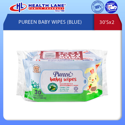 PUREEN BABY WET TISSUE (BLUE) 30'Sx2
