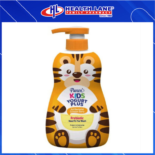 PUREENKIDS YOGURT + PREBIOTICS SOAP SATU BODY - ANTI-BACTERIAL CRIMSON BERRY (700ML)
