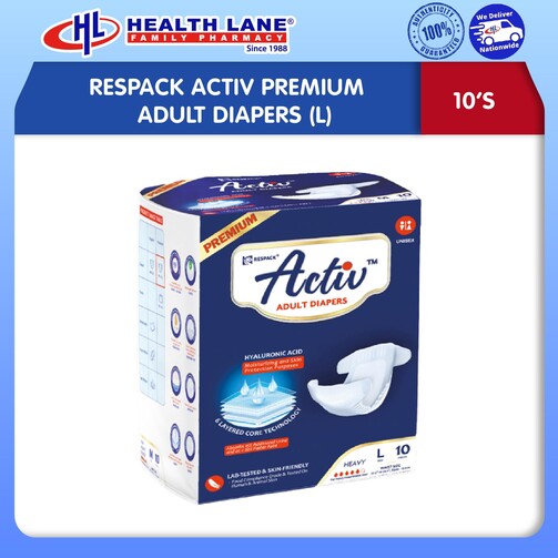 RESPACK ACTIV PREMIUM LAMPIN DEWASAS (L) 10'S