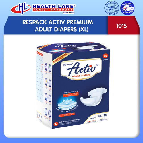 RESPACK ACTIV PREMIUM LAMPIN DEWASAS (XL) 10'S