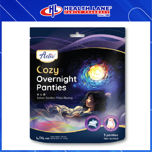 RESPACK ACTIV COZY PANTIES NIGHT L/XL 3'S