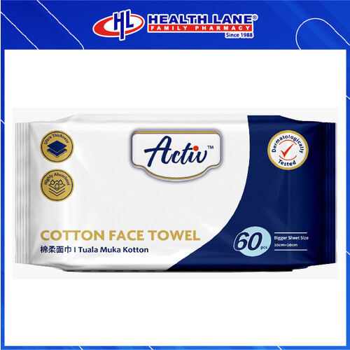 RESPACK ACTIV COTTON FACE TOWEL 60'S