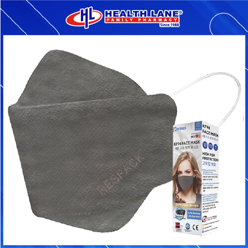 RESPACK  FACE MASK 4PLY KF94 EARLOOP- BROWN (20'S)