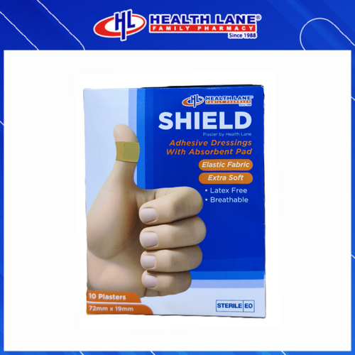 SHIELD ELASTIC PLASTER 10'S