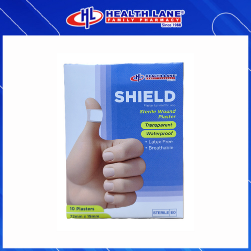 SHIELD WATERPROOF TRANSPARENT PLASTER 10'S