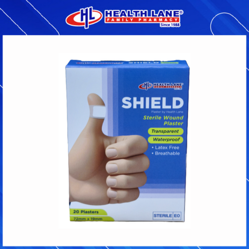 SHIELD WATERPROOF TRANSPARENT PLASTER 20'S