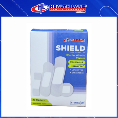 SHIELD WATERPROOF TRANSPARENT PLASTER 20'S