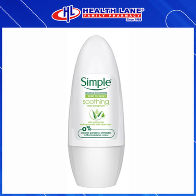 SIMPLE ANTI-PERSPIRANT DEO SOOTHING 45ML
