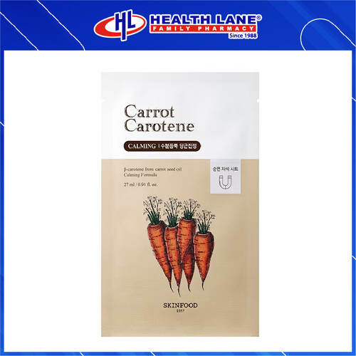 SKINFOOD CARROT CAROTENE CALMING MASK 1'S