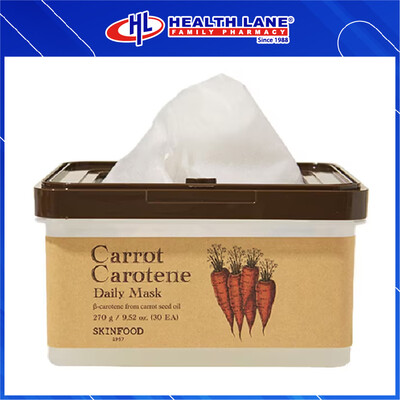 SKINFOOD CARROT CAROTENE HARIAN MASK 30'S