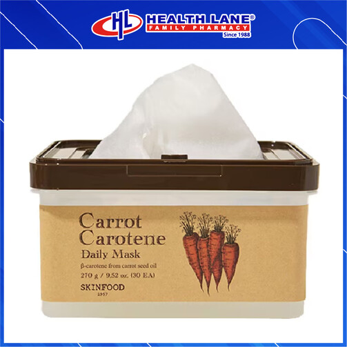 SKINFOOD CARROT CAROTENE HARIAN MASK 30'S