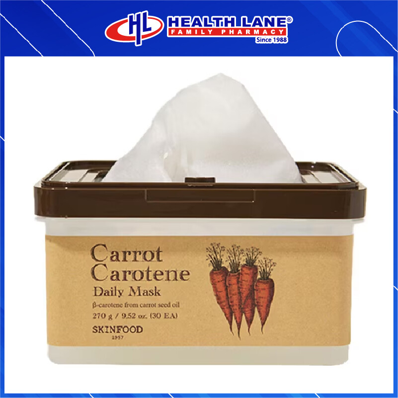 SKINFOOD CARROT CAROTENE HARIAN MASK 30'S