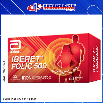 IBERET FOLIC 500 (10'Sx3 STP)