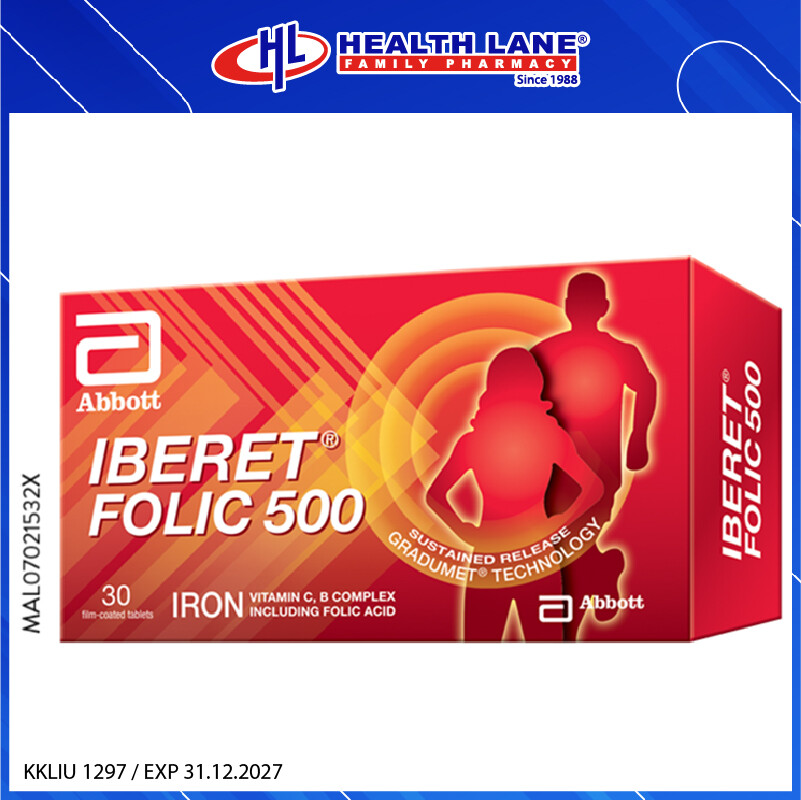 IBERET FOLIC 500 (10'Sx3 STP)