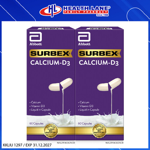ABBOTT SURBEX BIO-ENHANCED CALCIUM-D3 (60'SX2)