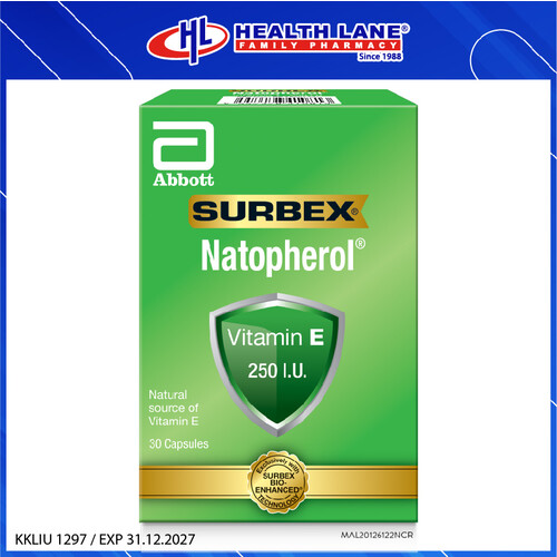 ABBOTT SURBEX NATOPHEROL E-250IU (30'S)
