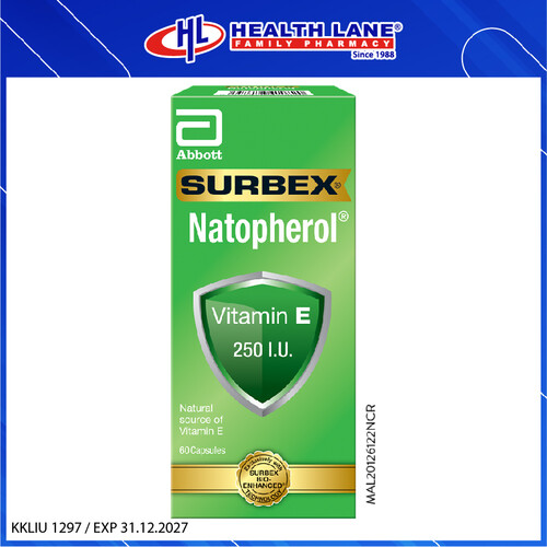 ABBOTT SURBEX NATOPHEROL E-250IU (60'S)