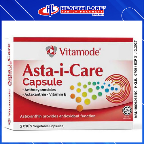 VITAMODE ASTA-I-CARE VEGE CAPSULE 30'S