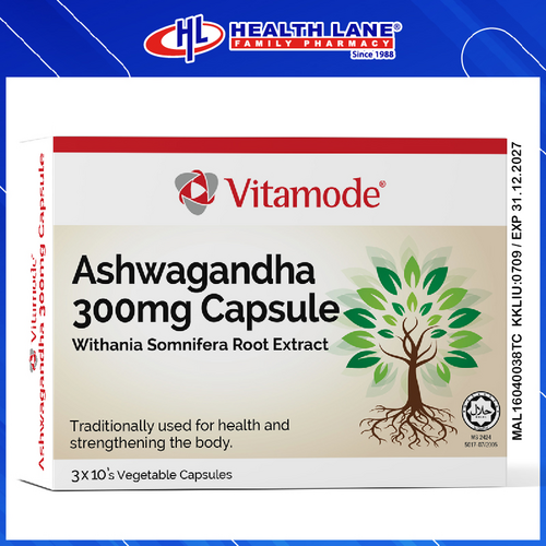 VITAMODE ASHWAGANDHA 300MG CAPSULE 3x10'S