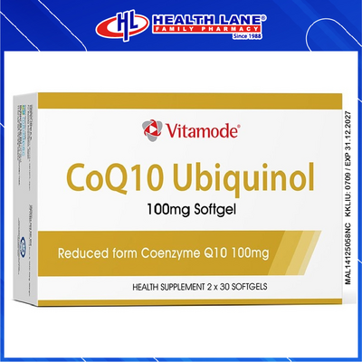 VITAMODE COQ 10 UBIQUINOL 100MG SOFTGEL 30'S