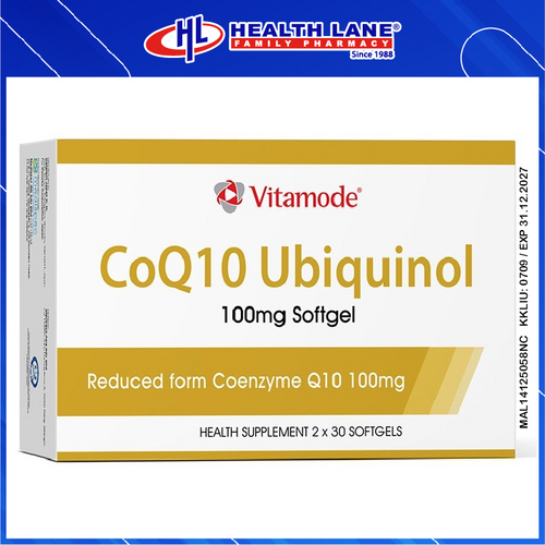 VITAMODE COQ 10 UBIQUINOL 100MG SOFTGEL 30'S