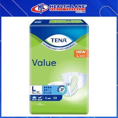 TENA VALUE LAMPIN DEWASA 8'S - L 