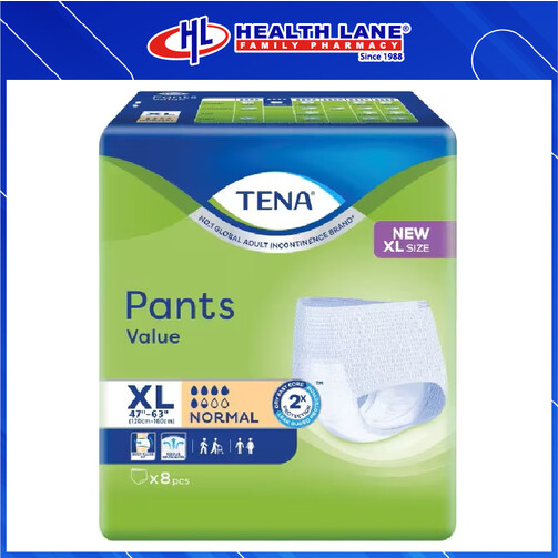 TENA VALUE LAMPIN DEWASA 8'S - XL 