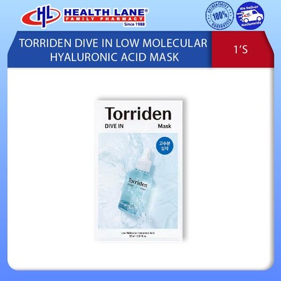 TORRIDEN DIVE IN LOW MOLECULAR HYALURONIC ACID MASK 1'S