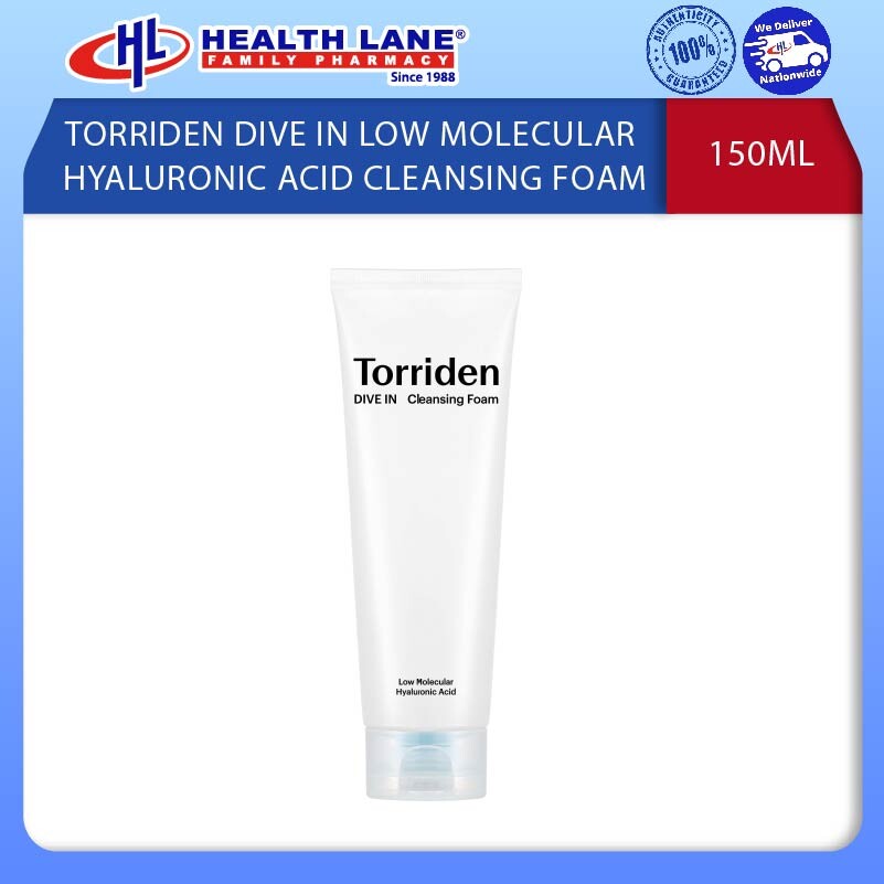 TORRIDEN DIVE IN LOW MOLECULAR HYALURONIC ACID CLEANSING FOAM 150ML