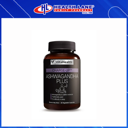VITAHEALTH CHARGE -UP ASHWAGANDHA PLUS 30'S