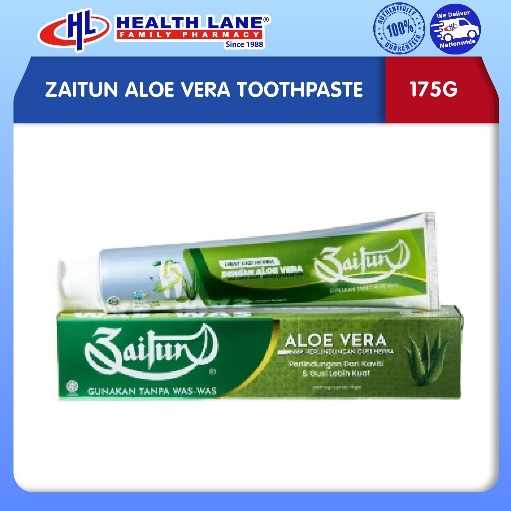 ZAITUN ALOE VERA TOOTHPASTE 175G