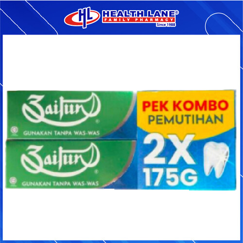 ZAITUN WHITENING TOOTHPASTE VALUE PACK 175G X 2
