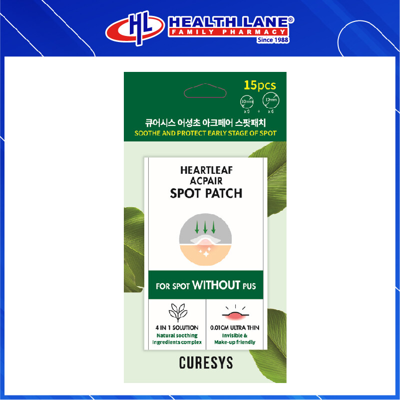 CURESYS HEARTLEAF ACPAIR SPOT PATCH 15'S